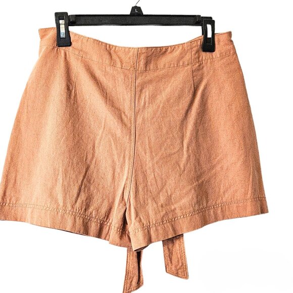 By Together Chestnut Rose Front Flap Shorts Skort with Pockets Size L - Picture 2 of 8